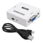 Convertidor HDMI A VGA, Ref: CV-HDMIVGA-PL  Señal de Video TV, MONITOR EXPANDIR SEÑAL